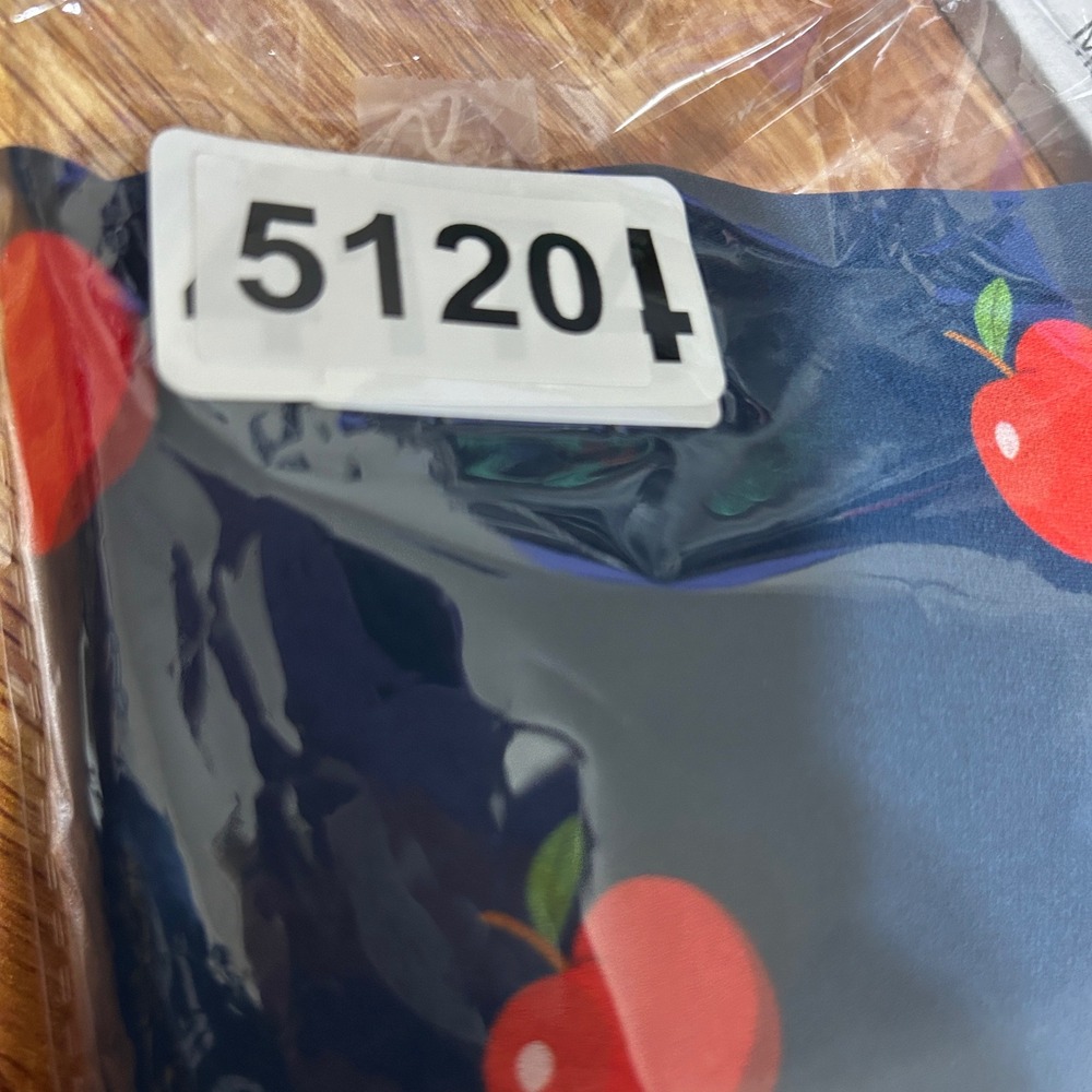 ModCloth Womens A-Line Skirt 3X Navy Blue Red Apple Print Pleated Retro Preppy - Picture 10 of 10